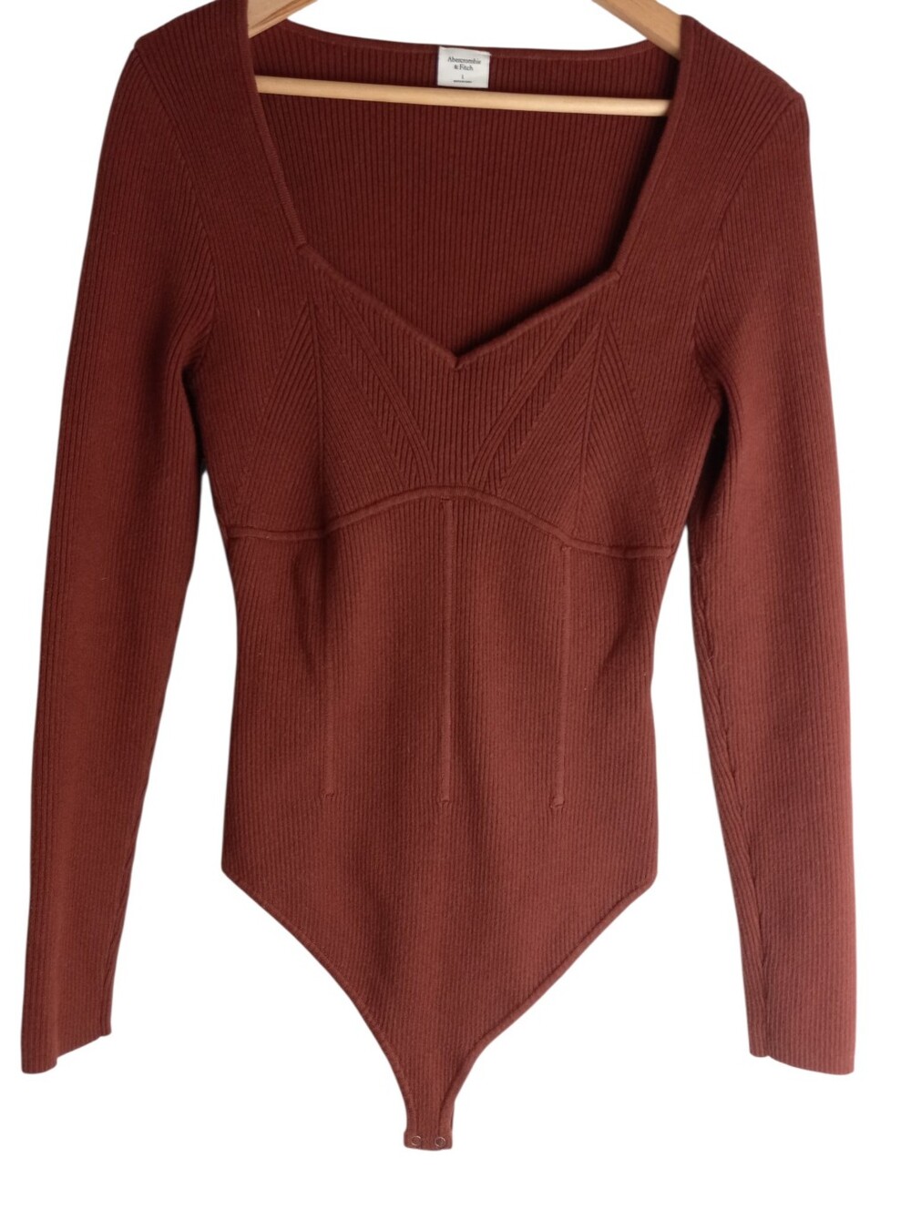 Abercrombie & Fitch rib Knit Body Suite Size Large pit to pit 16i Lenght 29in